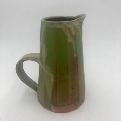 cruche verte facettée